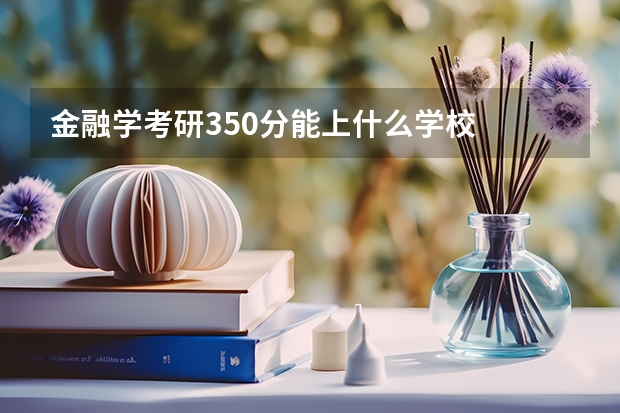 金融学考研350分能上什么学校