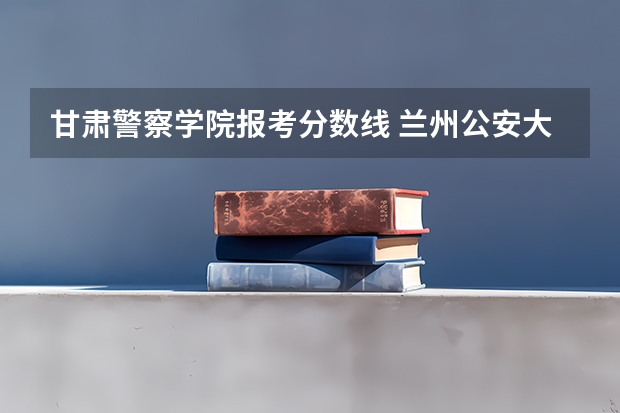 甘肃警察学院报考分数线 兰州公安大学录取分数线