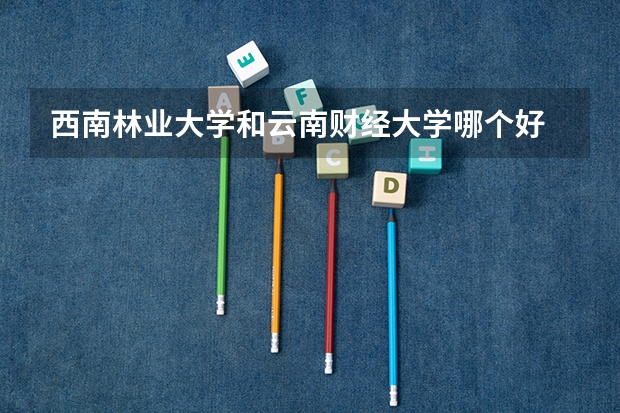 西南林业大学和云南财经大学哪个好