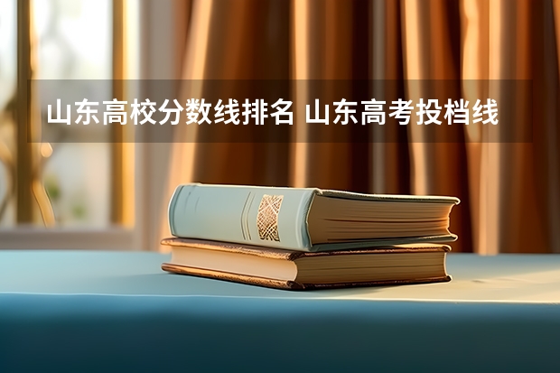 山东高校分数线排名 山东高考投档线排名