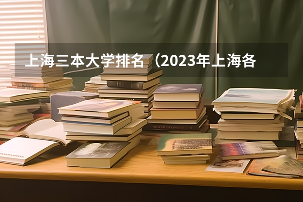 上海三本大学排名（2023年上海各大学录取分数线）