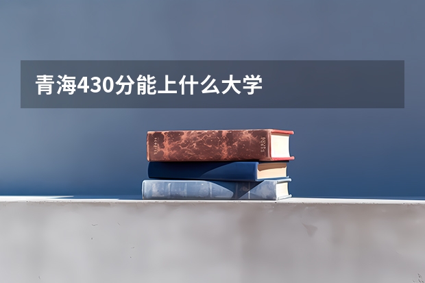 青海430分能上什么大学