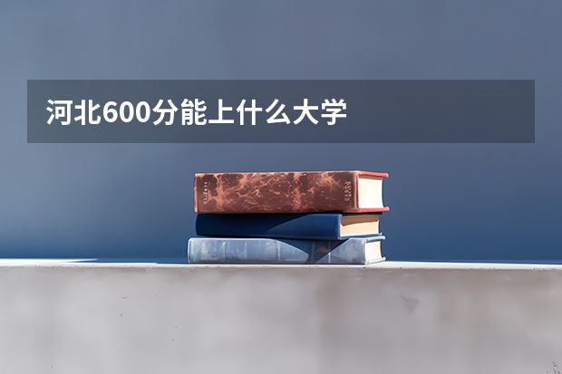 河北600分能上什么大学