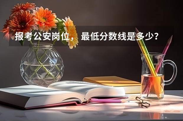 报考公安岗位, 最低分数线是多少?