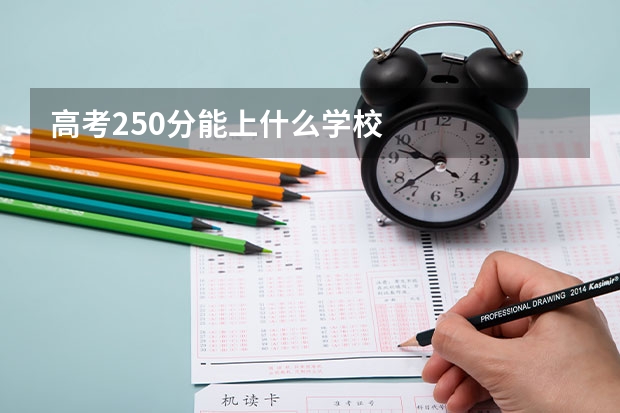 高考250分能上什么学校