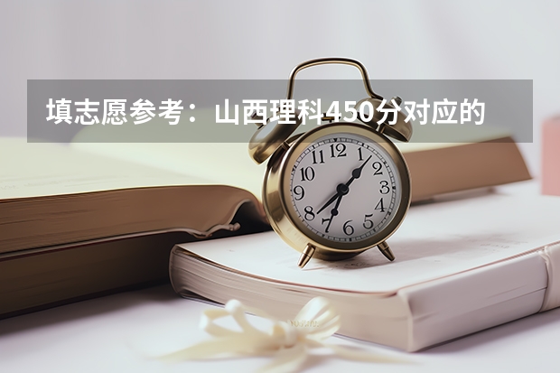 填志愿参考：山西理科450分对应的大学 山西480分左右的理科大学