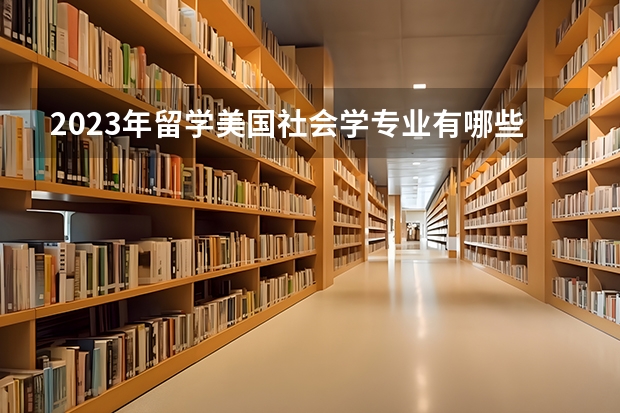 2023年留学美国社会学专业有哪些院校推荐