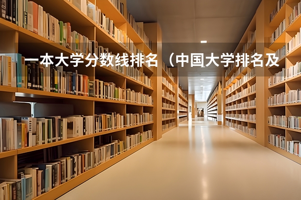 一本大学分数线排名（中国大学排名及录取分数线）