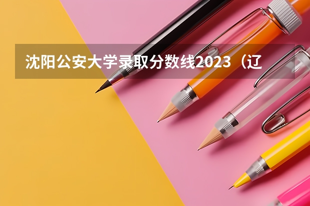 沈阳公安大学录取分数线2023（辽宁警察学院分数线）