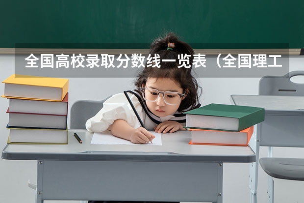 全国高校录取分数线一览表（全国理工类大学排名一览表）