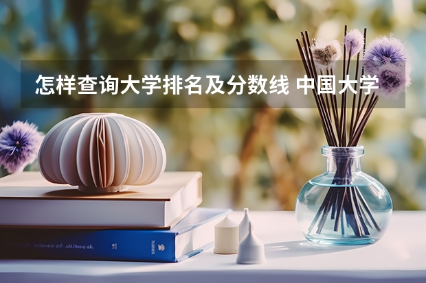 怎样查询大学排名及分数线 中国大学排名及分数线