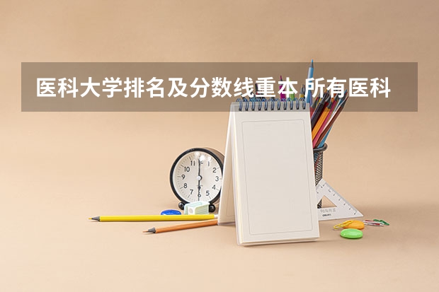 医科大学排名及分数线重本 所有医科类大学排名