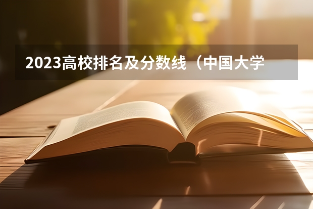 2023高校排名及分数线（中国大学排名及录取分数线）