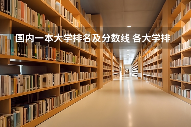 国内一本大学排名及分数线 各大学排名及分数线