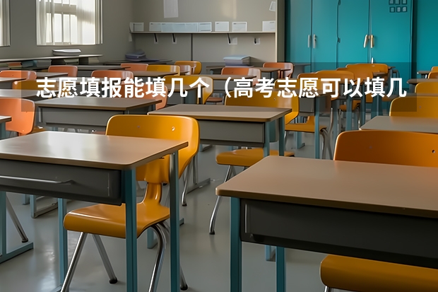 志愿填报能填几个（高考志愿可以填几个专业组）