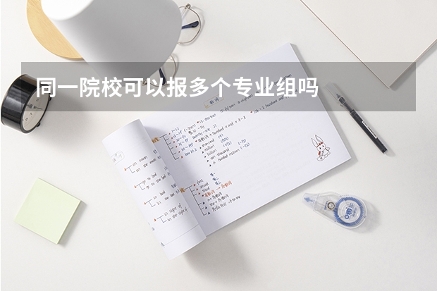 同一院校可以报多个专业组吗