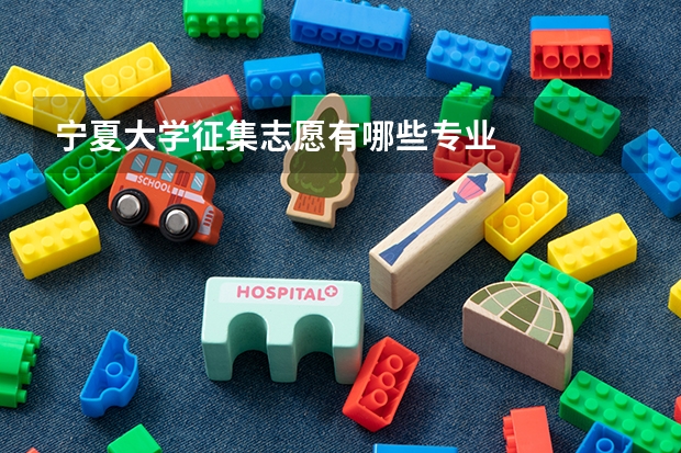 宁夏大学征集志愿有哪些专业