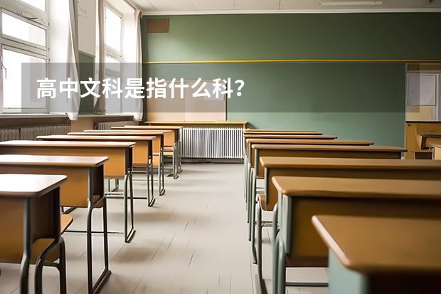 高中文科是指什么科？