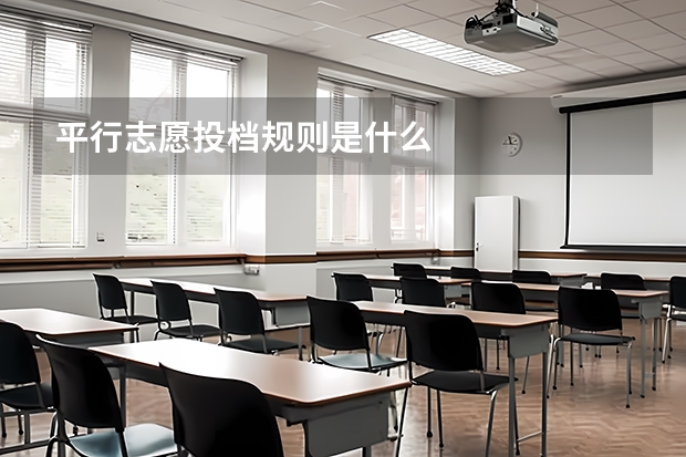 平行志愿投档规则是什么