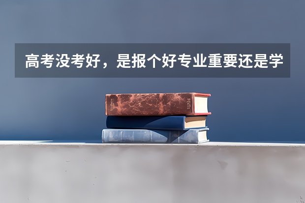 高考没考好，是报个好专业重要还是学校重要？ 高考结束了怎样填志愿