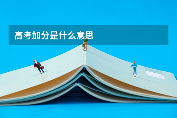 高考加分是什么意思