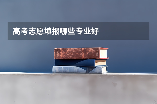 高考志愿填报哪些专业好