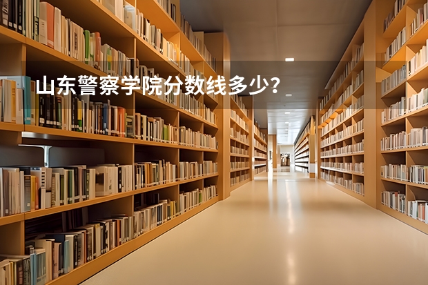 山东警察学院分数线多少？