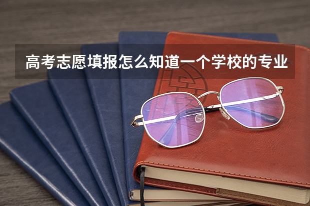 高考志愿填报怎么知道一个学校的专业录取分数线