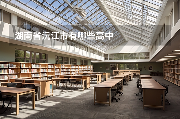 湖南省沅江市有哪些高中