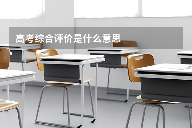 高考综合评价是什么意思