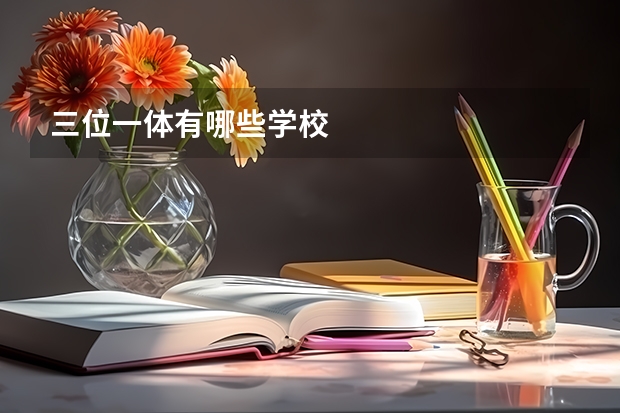 三位一体有哪些学校