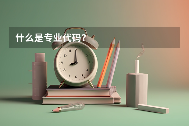 什么是专业代码？