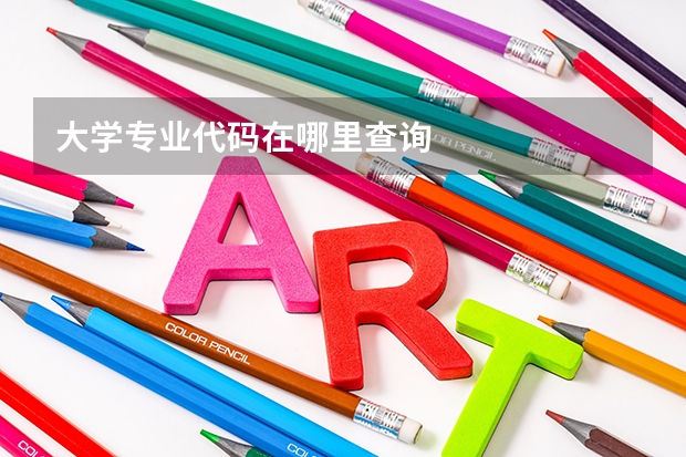大学专业代码在哪里查询