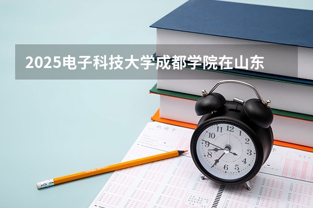 2025电子科技大学成都学院在山东招生计划预测