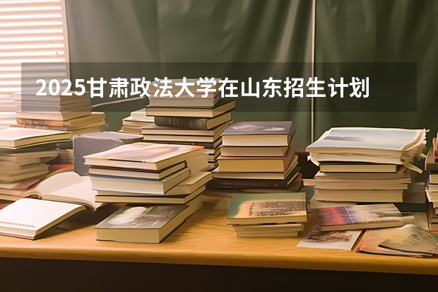 2025甘肃政法大学在山东招生计划预测
