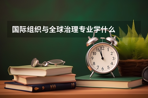 国际组织与全球治理专业学什么