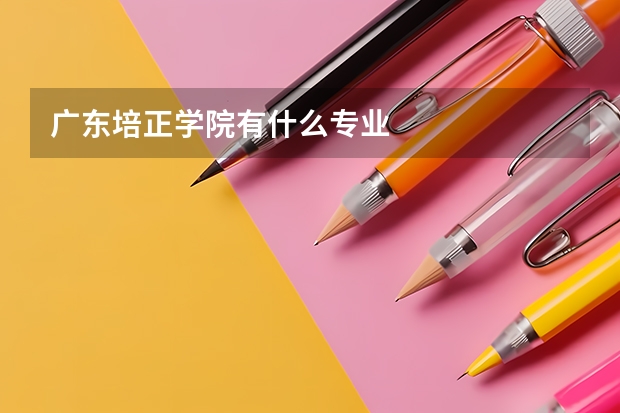 广东培正学院有什么专业