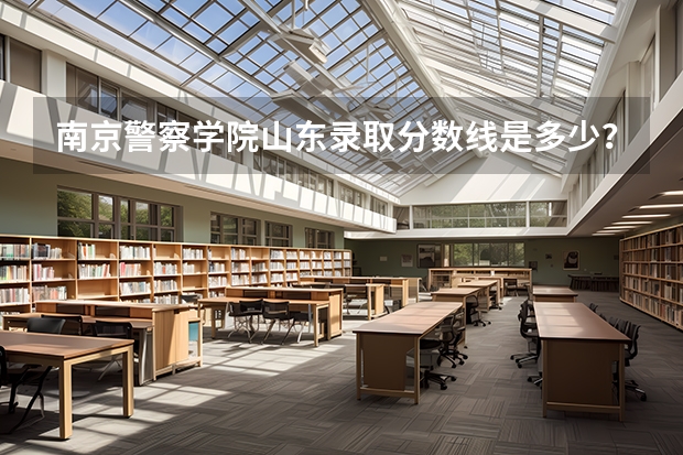 南京警察学院山东录取分数线是多少？