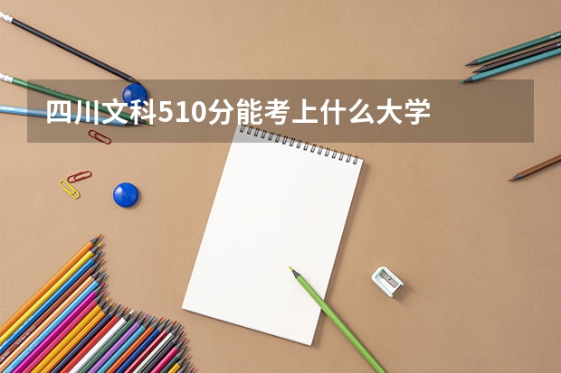 四川文科510分能考上什么大学